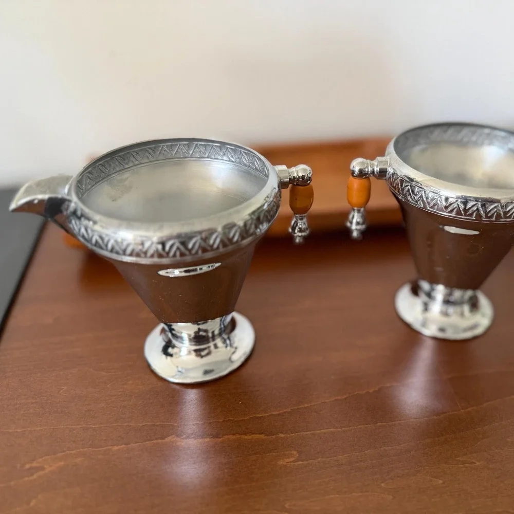 Vintage Manning-Bowman Art Deco Sugar & Creamer Set (1930s)